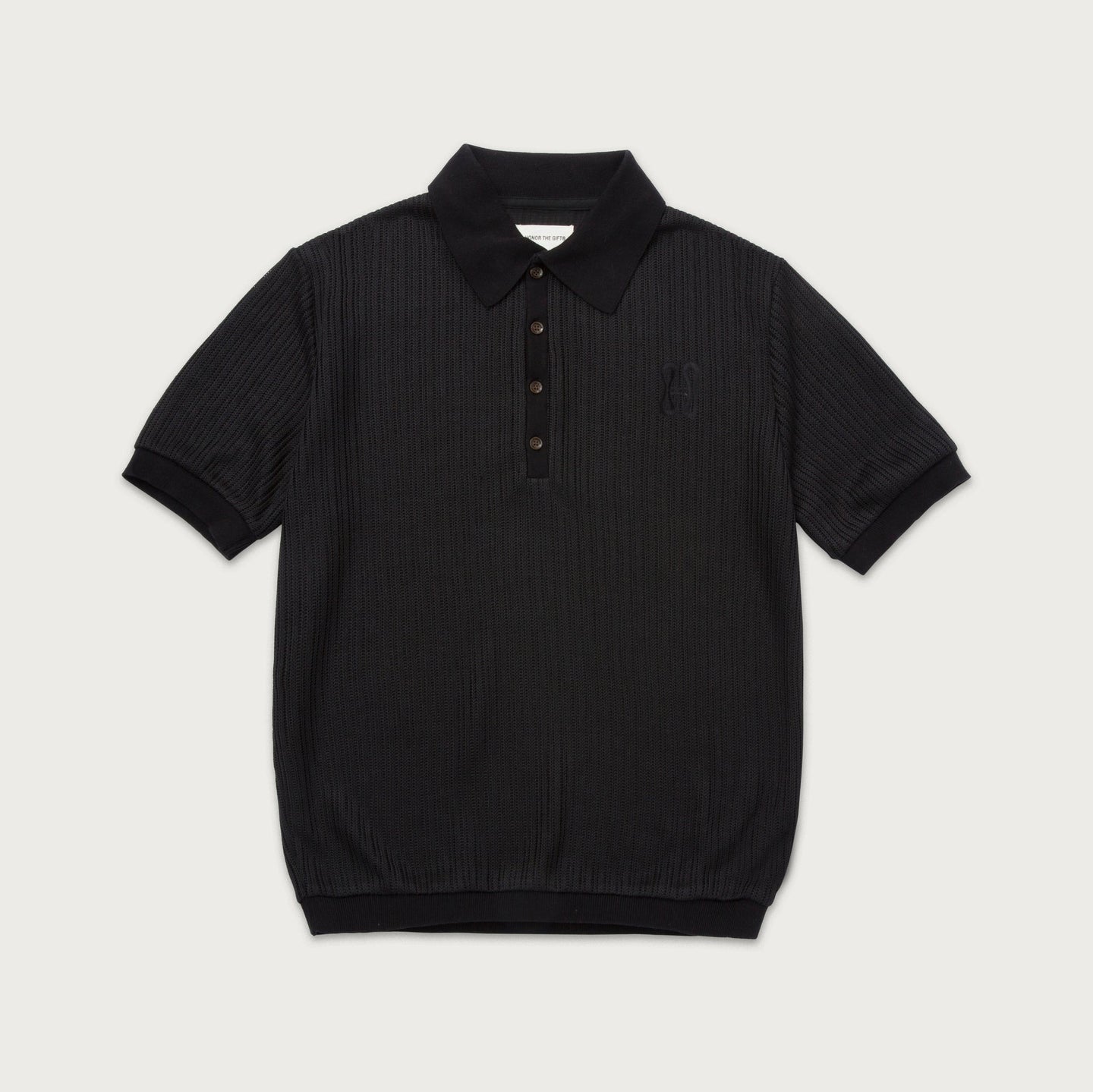 Knit Polo - Black