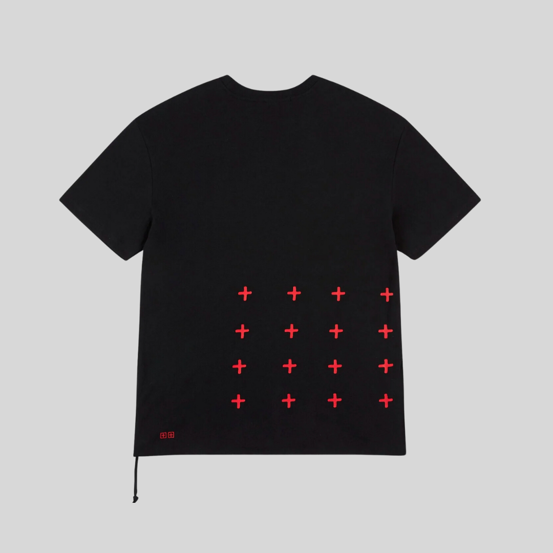 Ksubi Black 4x4 Biggie Ss Tee Crimson