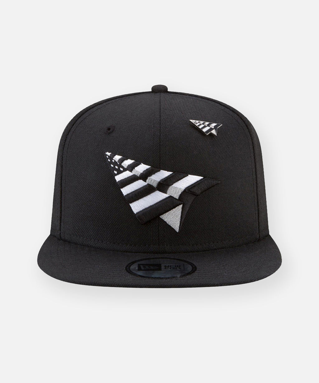 The Original Crown Old School Snapback Hat with Green Undervisor