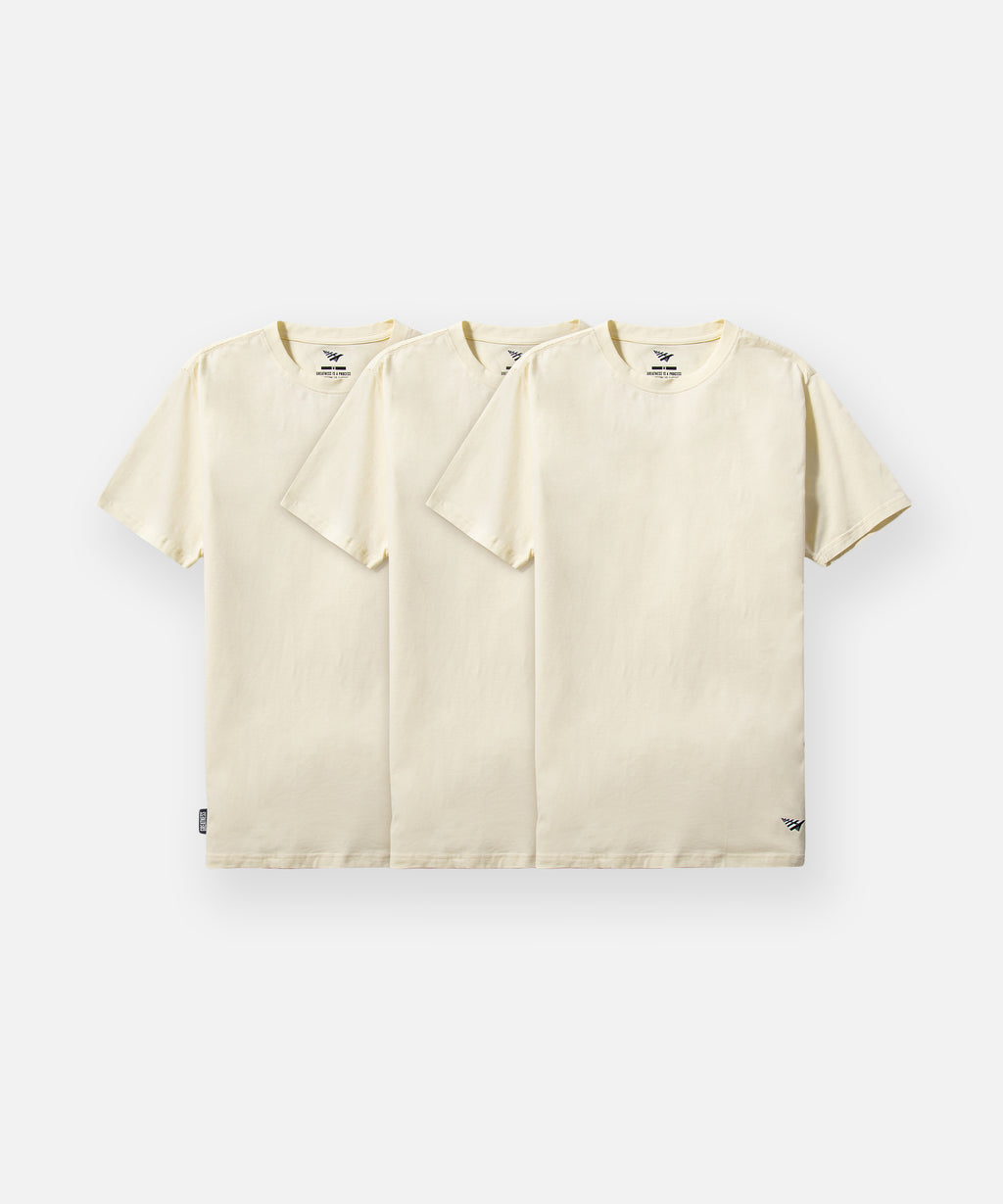 Paper Planes Essential 3-Pack Tee- IVORY