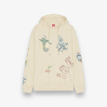 Load image into Gallery viewer, Ice Cream Stitching Hoodie Fog
