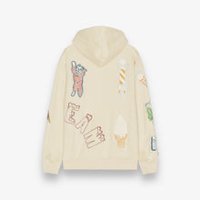 Load image into Gallery viewer, Ice Cream Stitching Hoodie Fog
