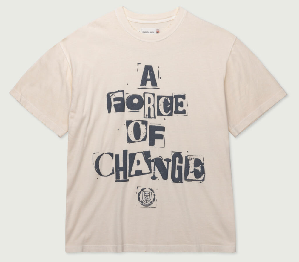 A FORCE OF CHANGE SS TEE