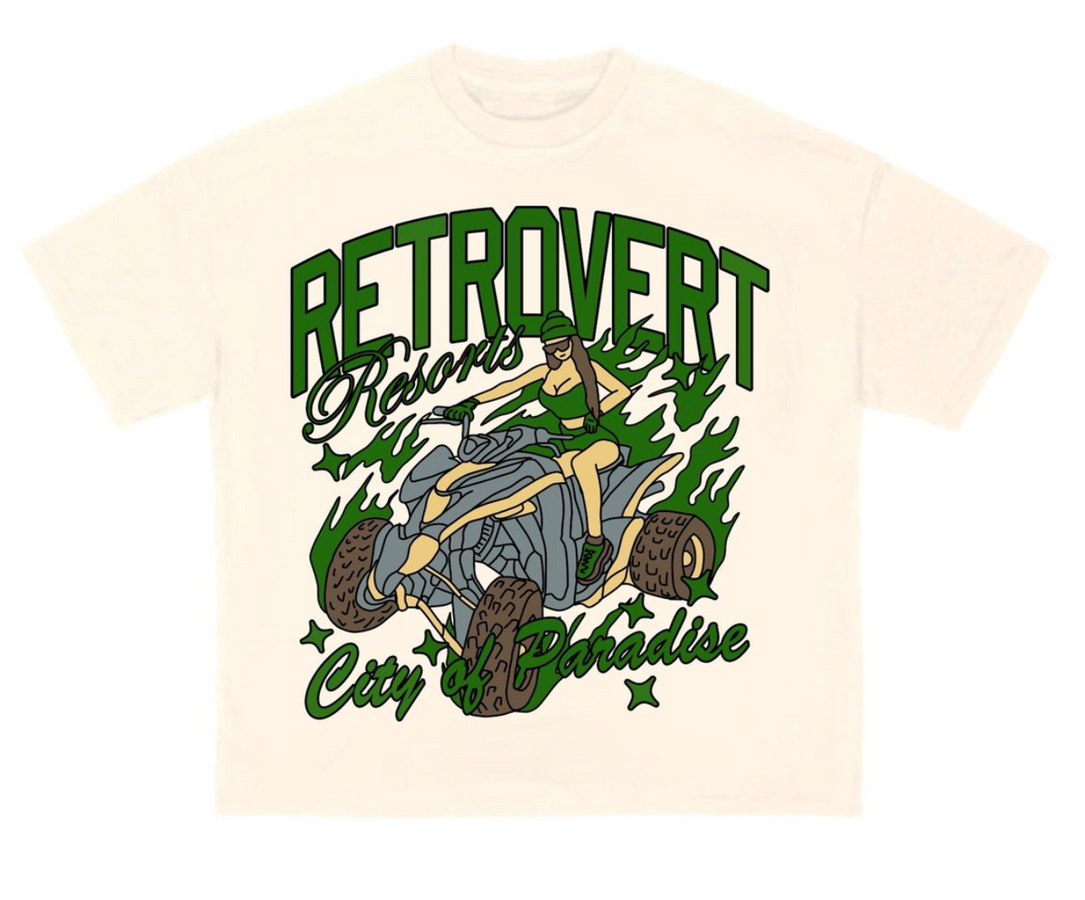 PARADISE CLUB T-SHIRT CREAM