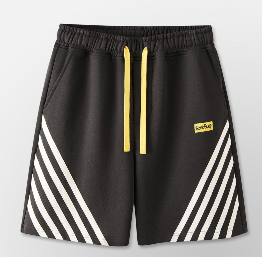 Relax Striped Shorts - Black