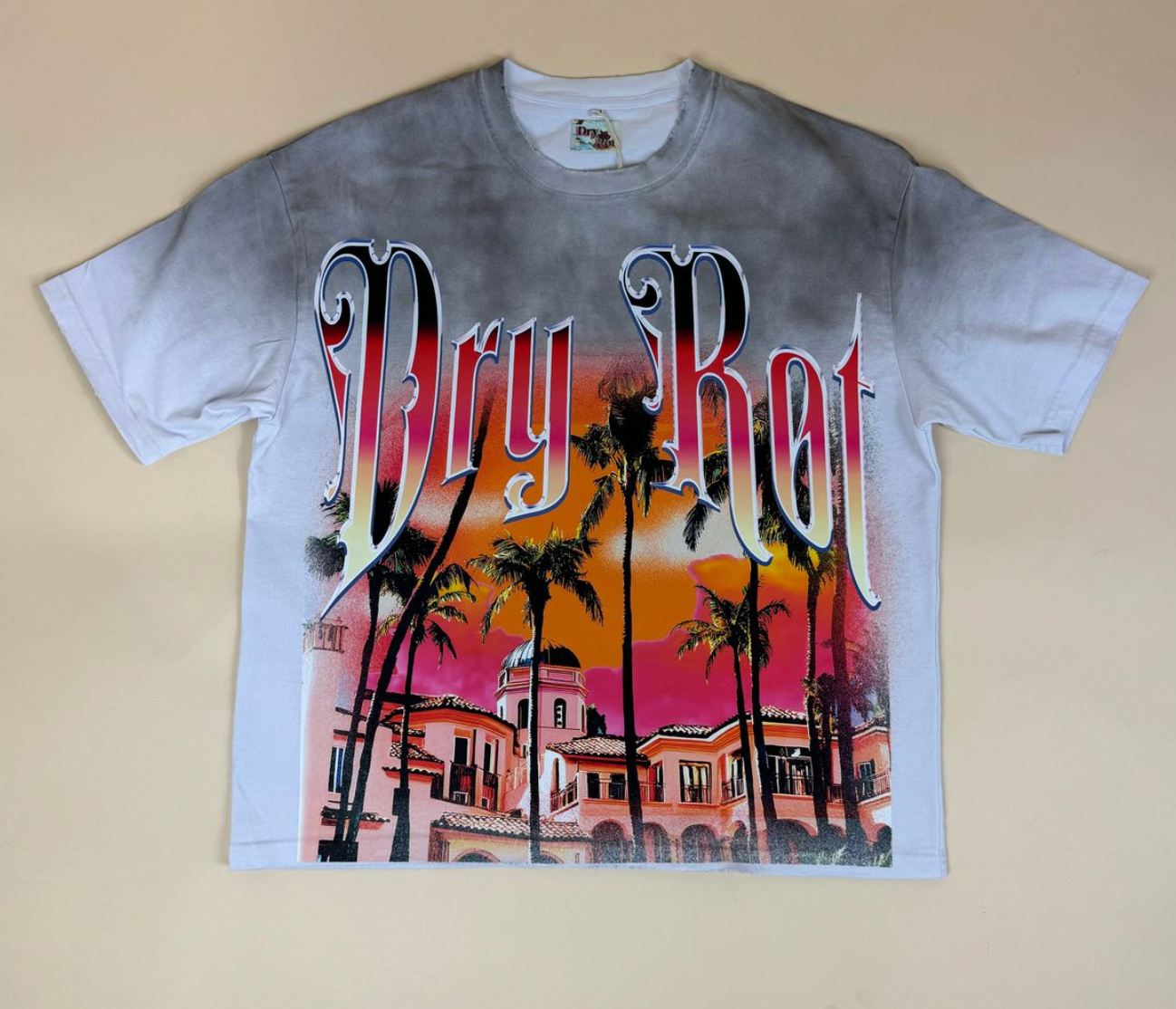 DRY ROT STASH HOUSE TEE WHITE