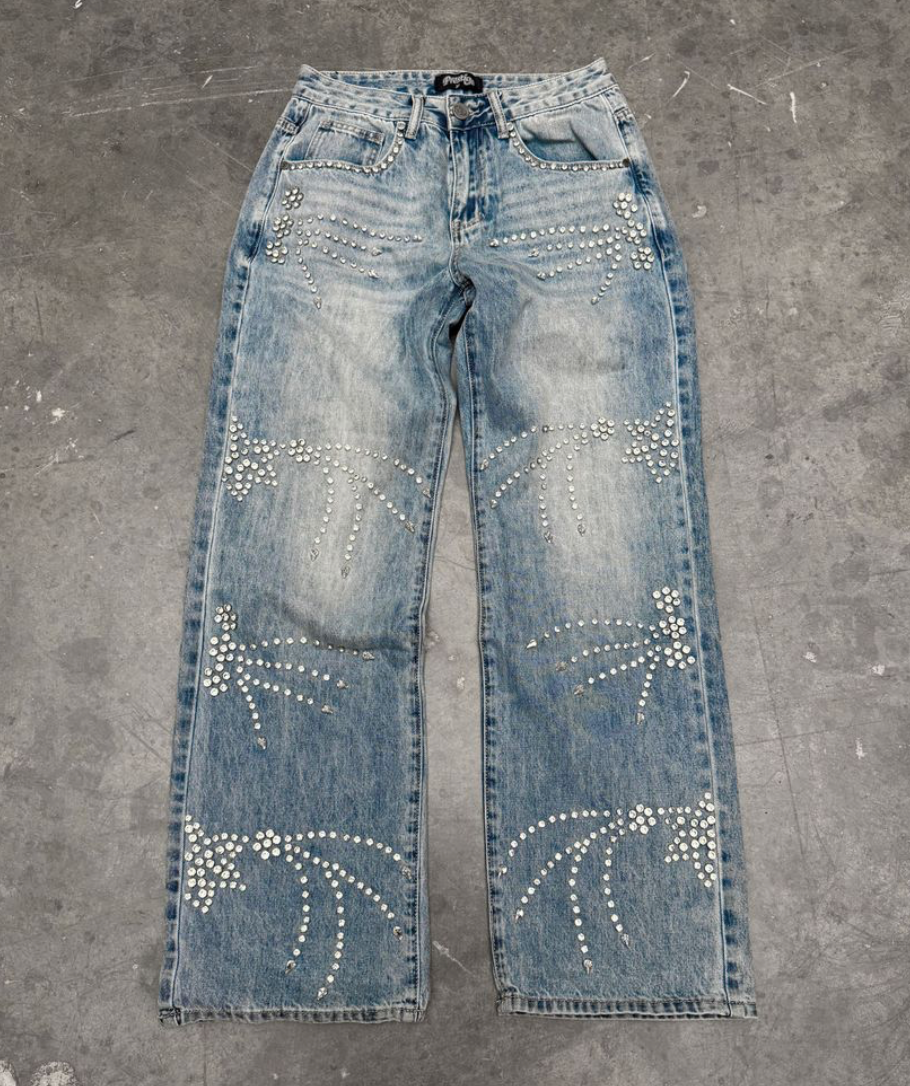 Crystal Oversized Denim