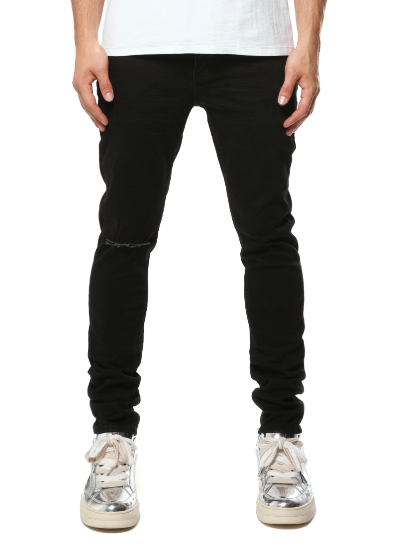 P002 Knee Slit Rinse Slim