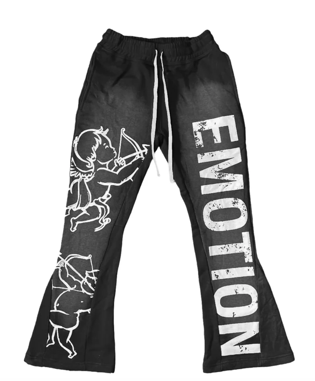 Black “Cupid” Flare Sweatpants