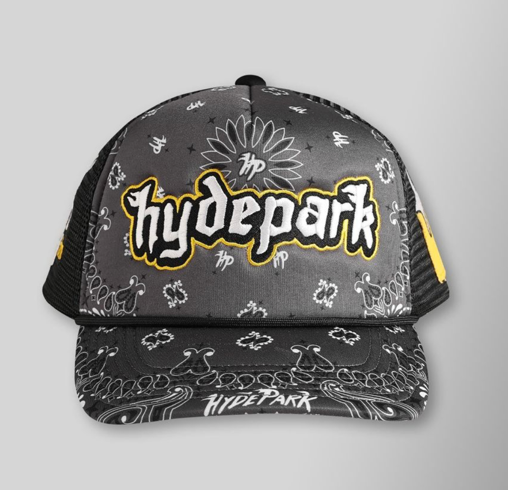 Hyde ParkHP Bandana Trucker Hat - Black