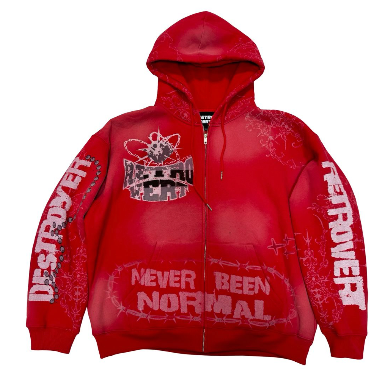 DESTROYER MATCHING ZIP-UP RED