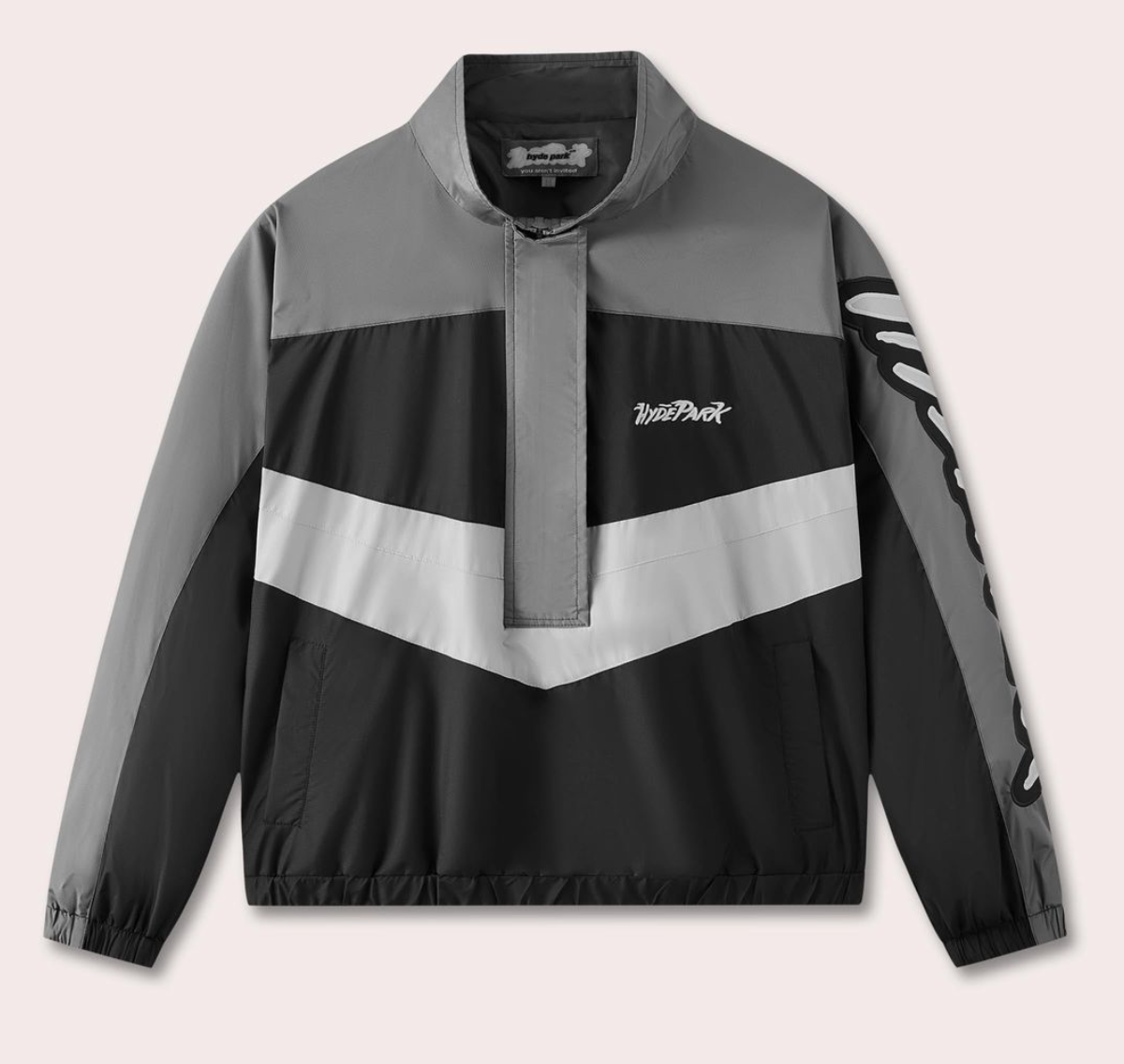 Street Team Windbreaker Jacket - Black