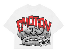 Load image into Gallery viewer, White “Monster” Cropped Tee
