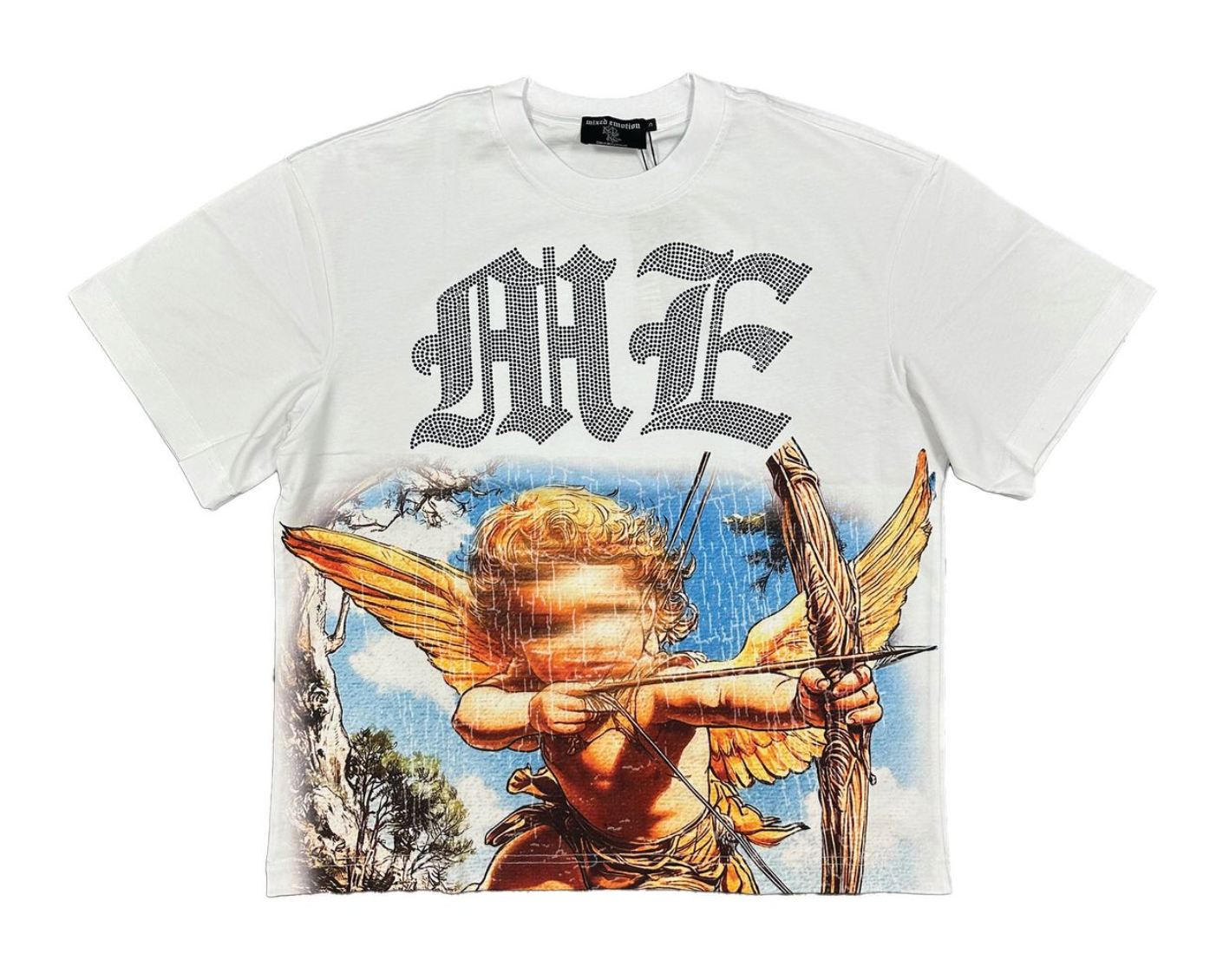 White Angel Rhinestone Tee