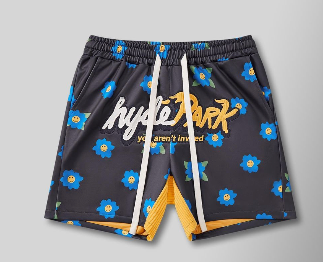 Mash Up The Weekend Shorts - Blue Lemon