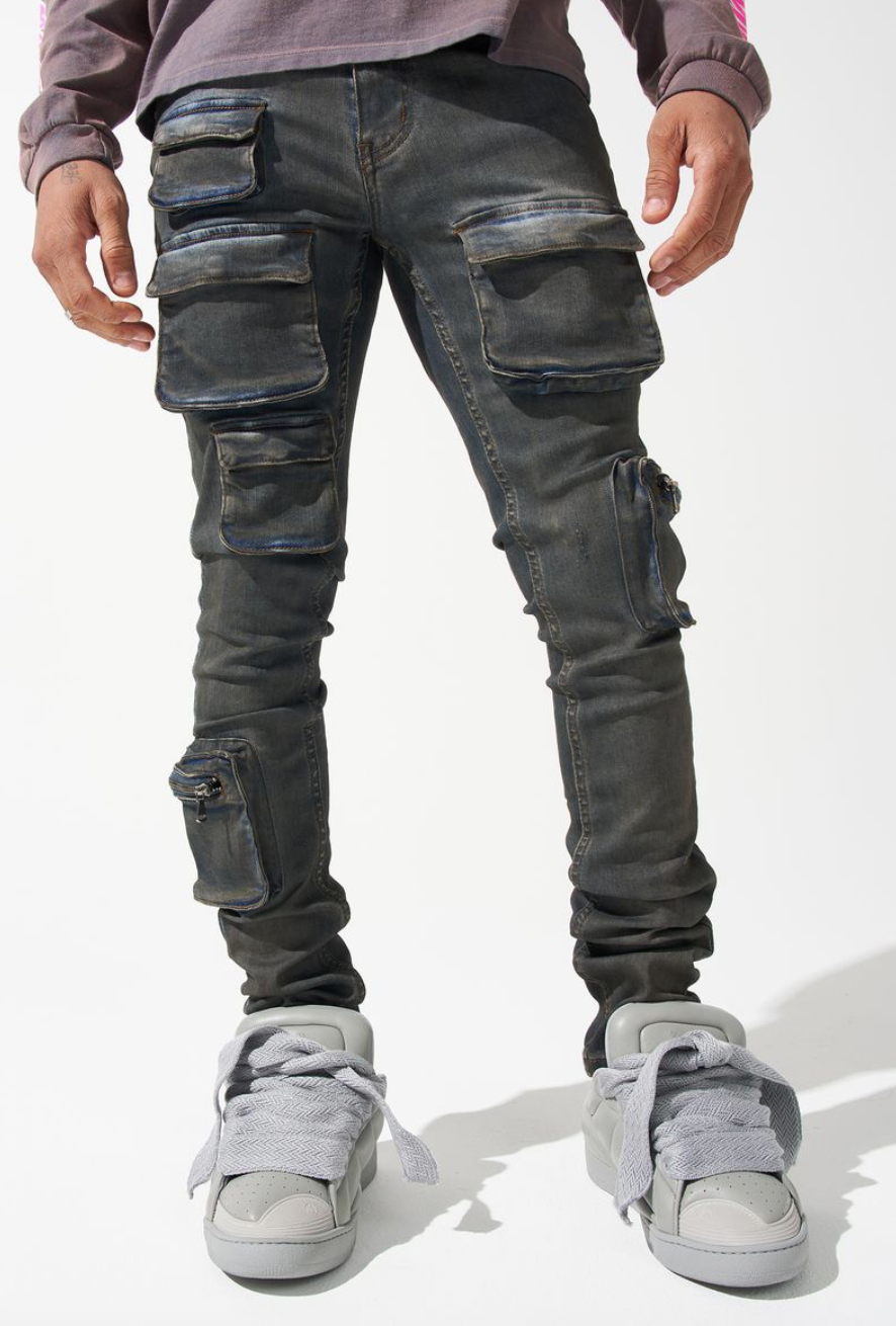 ''Wave'' Cargo Jeans