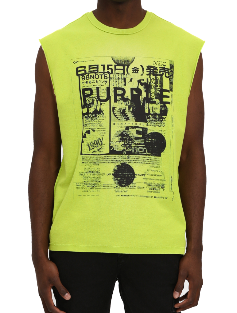 Textured Jersey Sleeveless