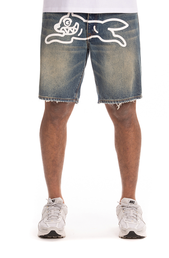 Ice Cream Blueberry Yogurt Jean Shorts