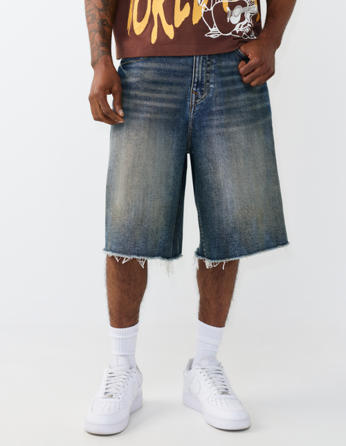 Mikey Frayed Hem Flap Baggy Af Short