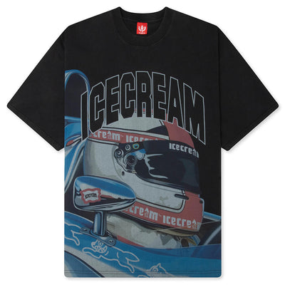 ICECREAM SPONSOR S/S KNIT TEE - BLACK