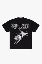 Load image into Gallery viewer, &quot;SPIRIT&quot; JET BLACK TEE
