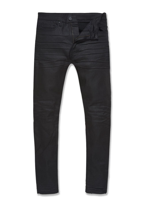 SLIM TAPER FIT - SMOOTH CRIMINAL DENIM (JET BLACK) - SEAN COLLECTION