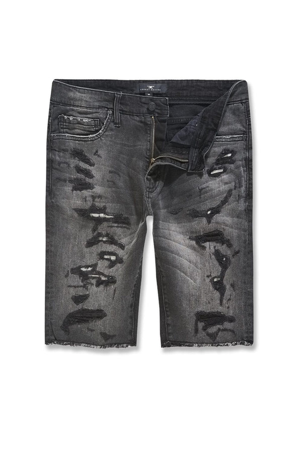 OG - ARLINGTON DENIM SHORTS(BLACK SHADOW)