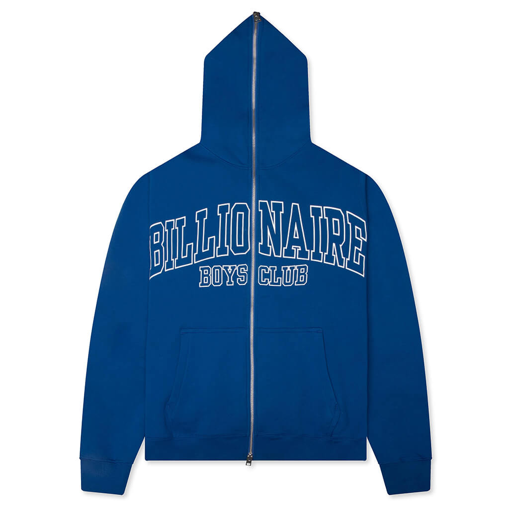 BILLIONAIRE BOYS CLUB ZIP CLUB HOODIE - LAPIS BLUE