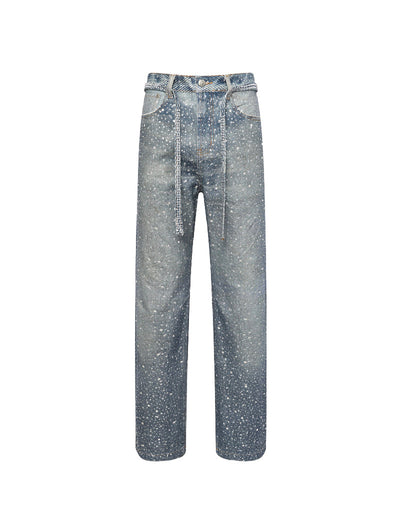 20K Swarovski Diamond Pants Blue