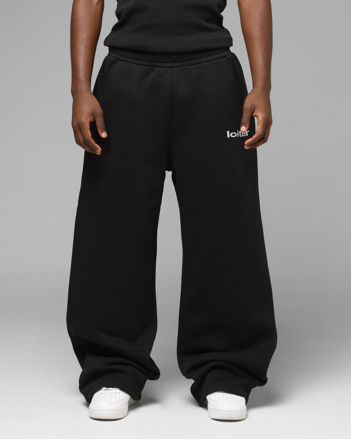 LOITER PREMIUM HYBRID SWEAT PANTS BLACK/CAMO