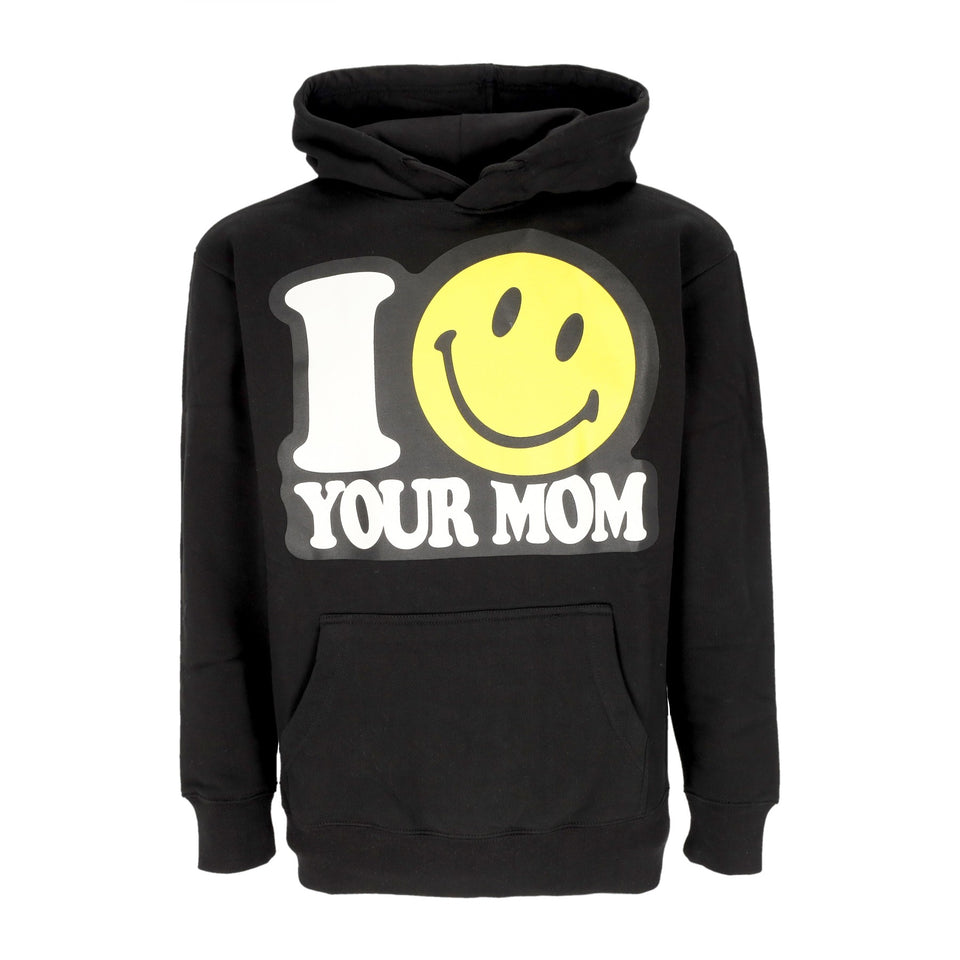YOUR MOM HOODIE X SMILEY BLACK