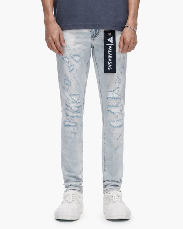 VALABASAS LEADER SKINNY LIGHT BLUE WASH