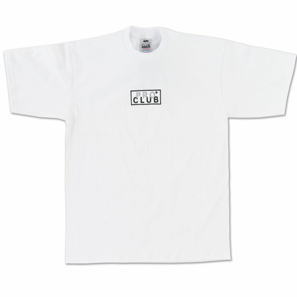Pro Club Heavyweight Short Sleeve Embroidered Box Logo Tee