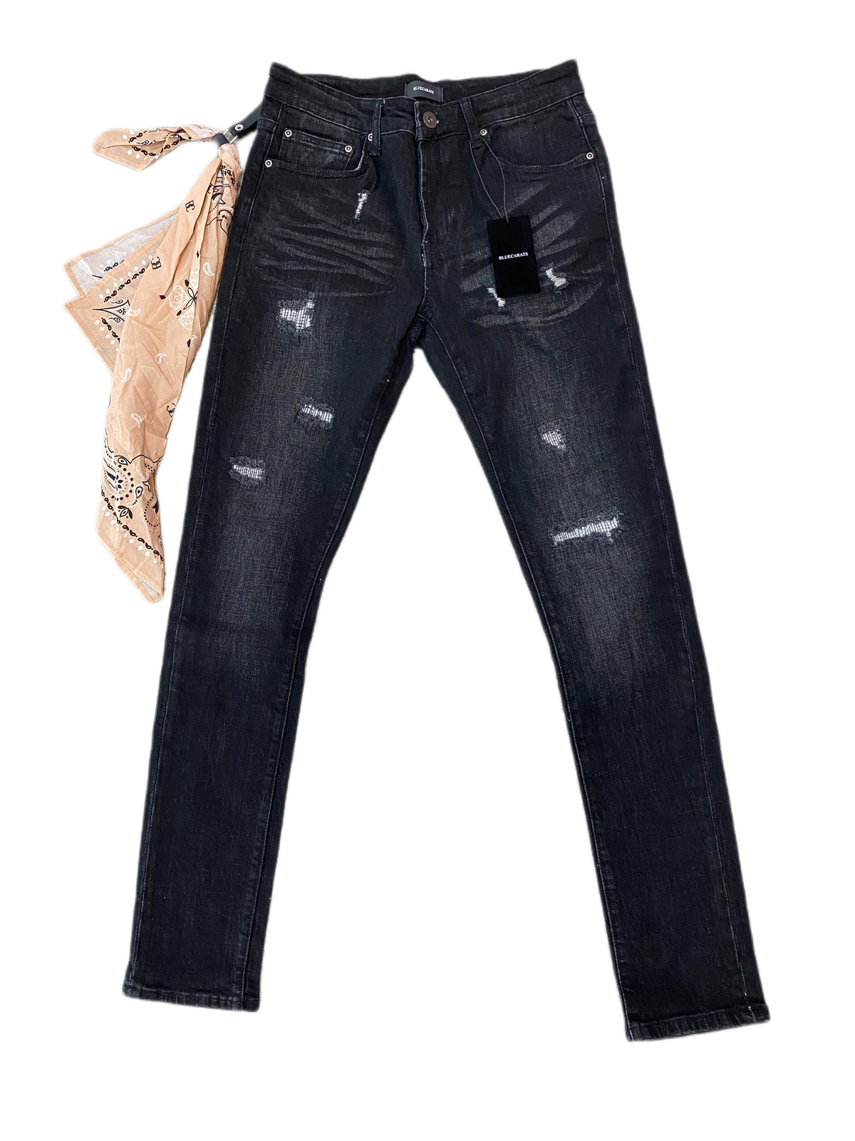 Blue Carrats Mcqueen Aged Black Jeans