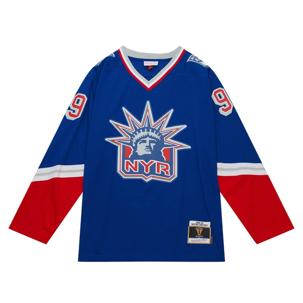 Blue Line Wayne Gretzky New York Rangers 1996 Jersey